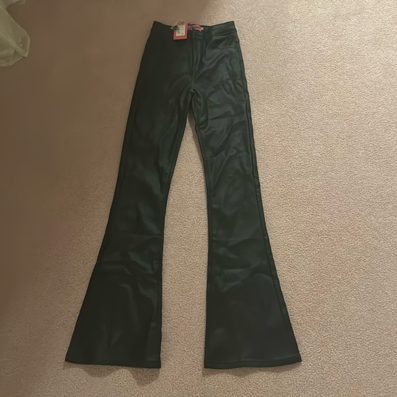 Brand new Luna Faux Leather Flare Jeans - Picture 2 of 5
